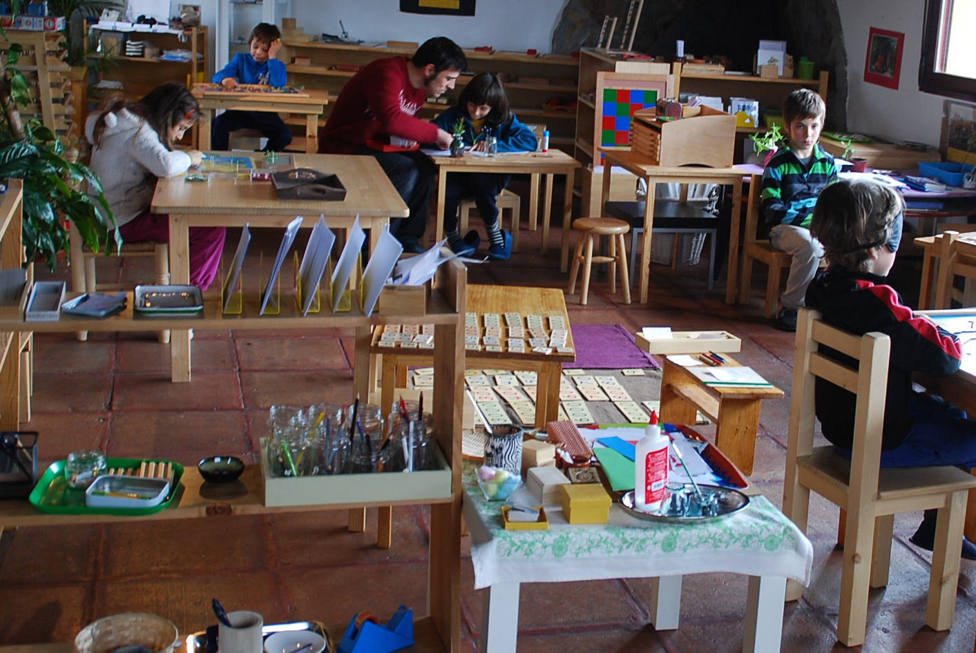 Un salón Montessori